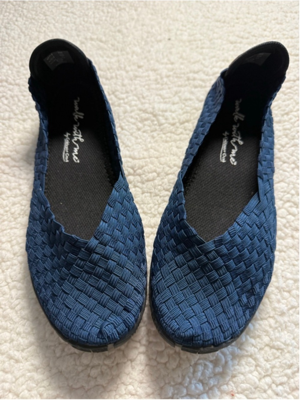 Women's Coldwater Creek Blue Woven Flats 9.5W